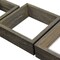 Ekena Millwork Square, Open Back, Vintage Farmhouse Shadow Box Shelves, Barnwood Decor Collection, PK3 DECR15SBSQOBGY - alternate 5